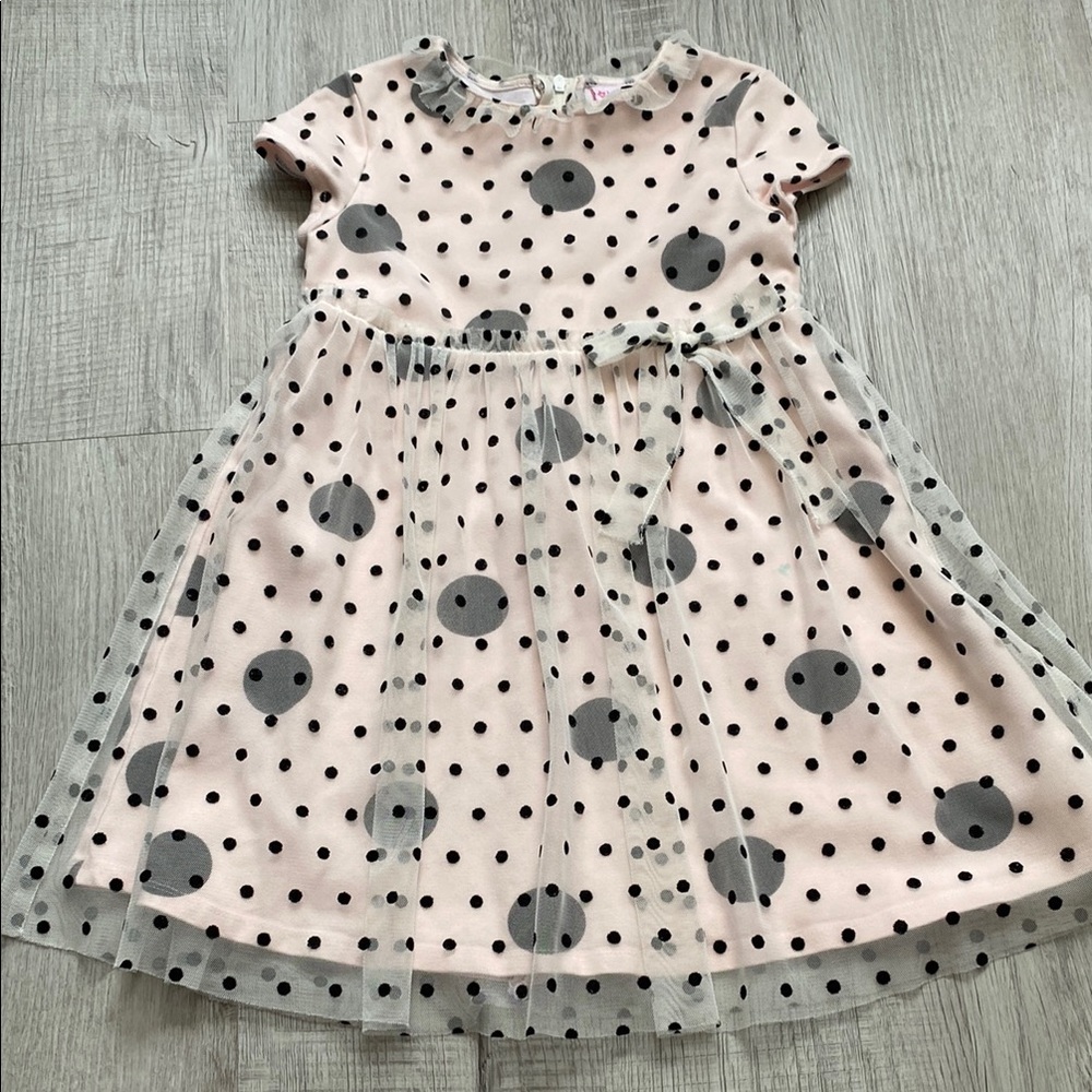 Soft Pink Flutter Sleeve Sundress with Crew Neck